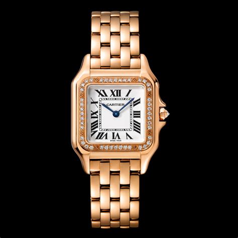 cartier panthere watch with diamonds.